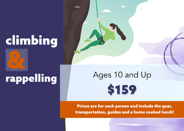 Rock Climbing & Rappelling Prices